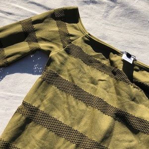 olive netted bodysuit